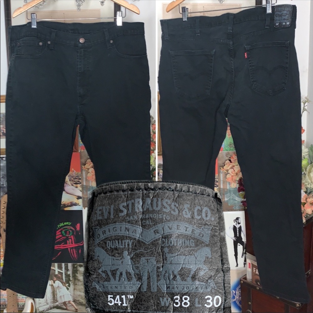 Mens 38 Levi’s 541 jeans black jeans